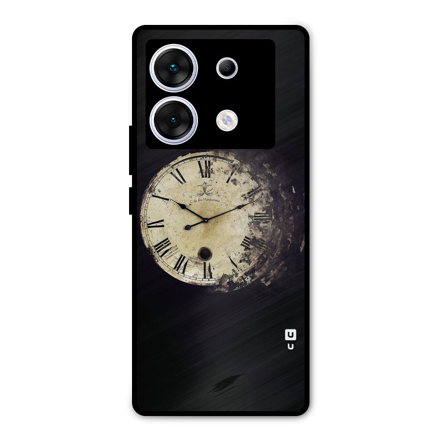 Fading Clock Metal Back Case for Infinix Zero 30 5G