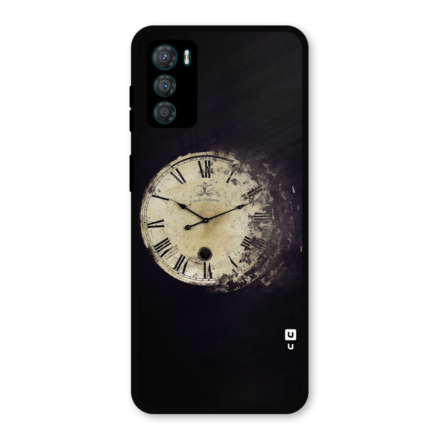 Fading Clock Metal Back Case for Moto G42