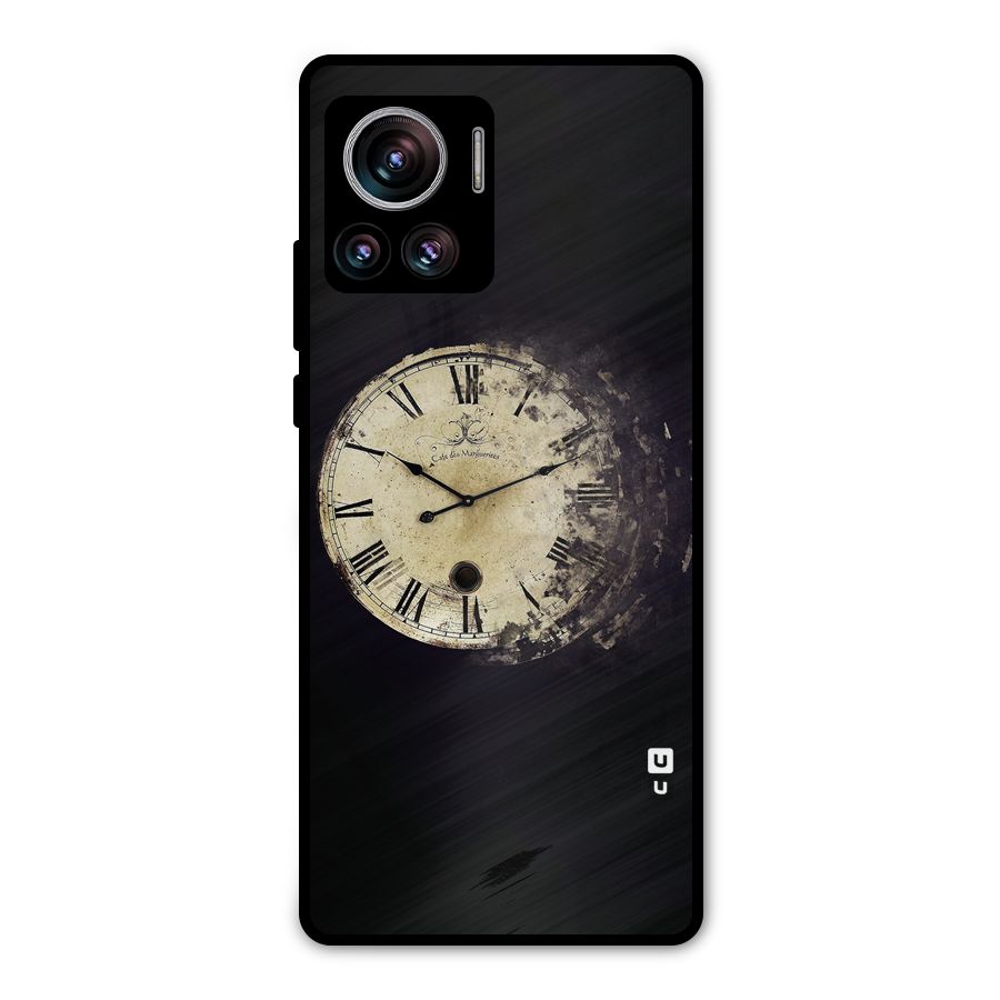 Fading Clock Metal Back Case for Motorola Edge 30 Ultra