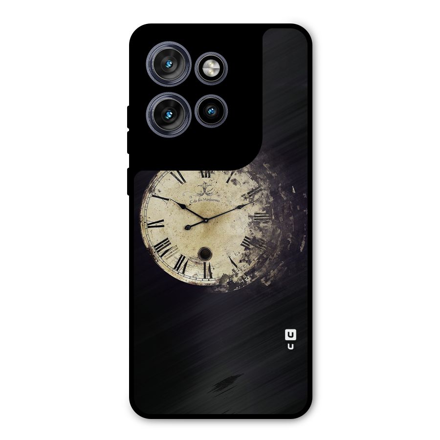 Fading Clock Metal Back Case for Motorola Edge 50 Neo