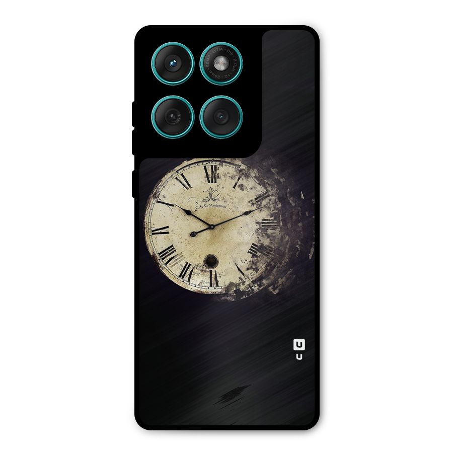 Fading Clock Metal Back Case for Motorola Edge 60 Fusion