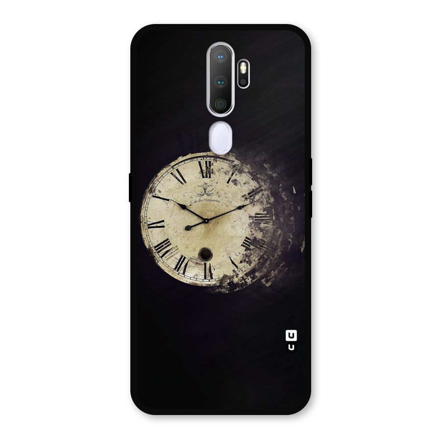 Fading Clock Metal Back Case for Oppo A5 (2020)