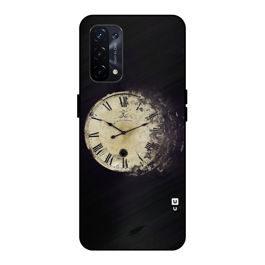Fading Clock Metal Back Case for Oppo A74 5G
