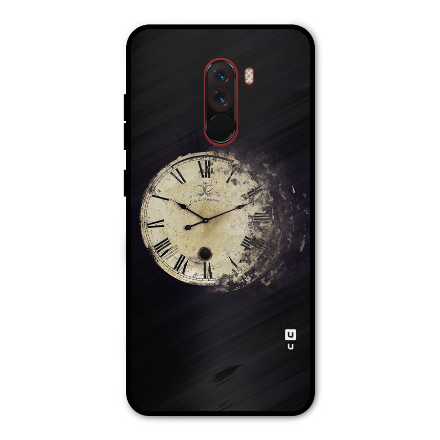 Fading Clock Metal Back Case for Poco F1