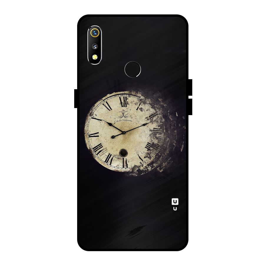 Fading Clock Metal Back Case for Realme 3i