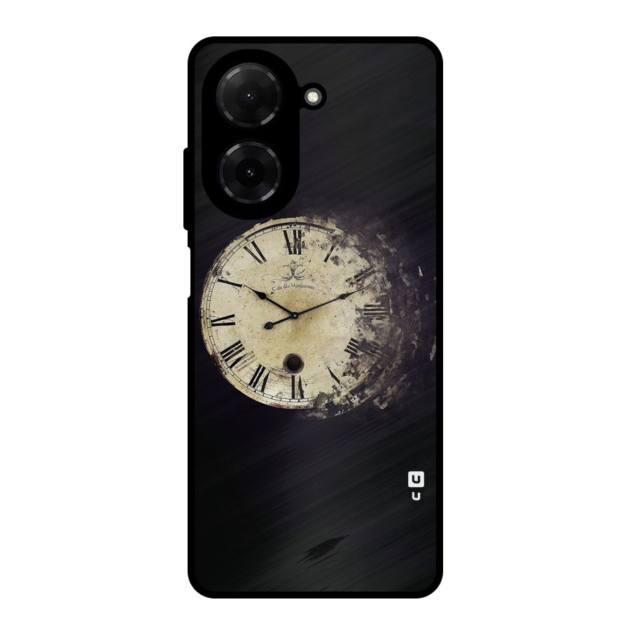Fading Clock Metal Back Case for Redmi A5 4G