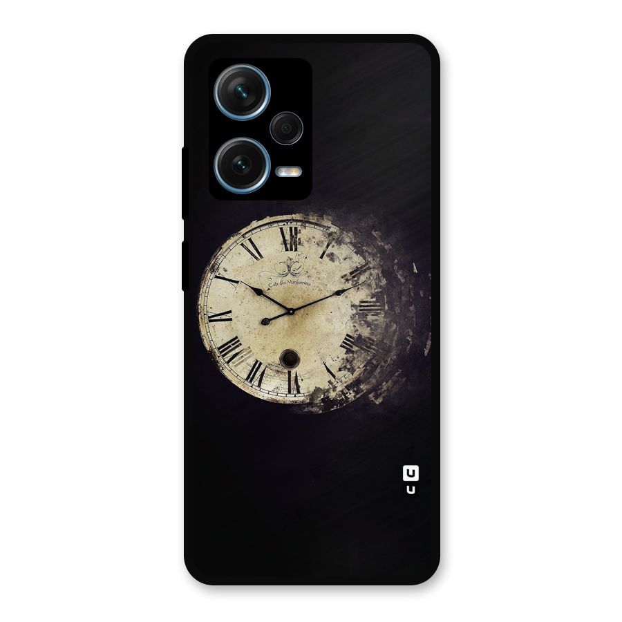 Fading Clock Metal Back Case for Redmi Note 12 Pro Plus 5G