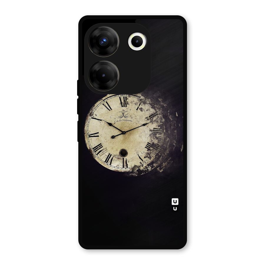Fading Clock Metal Back Case for Tecno Camon 20 Pro