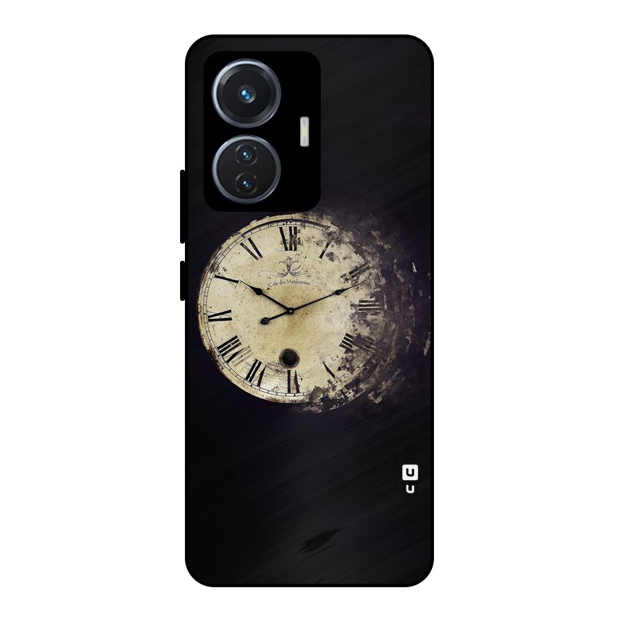 Fading Clock Metal Back Case for Vivo T1 44W