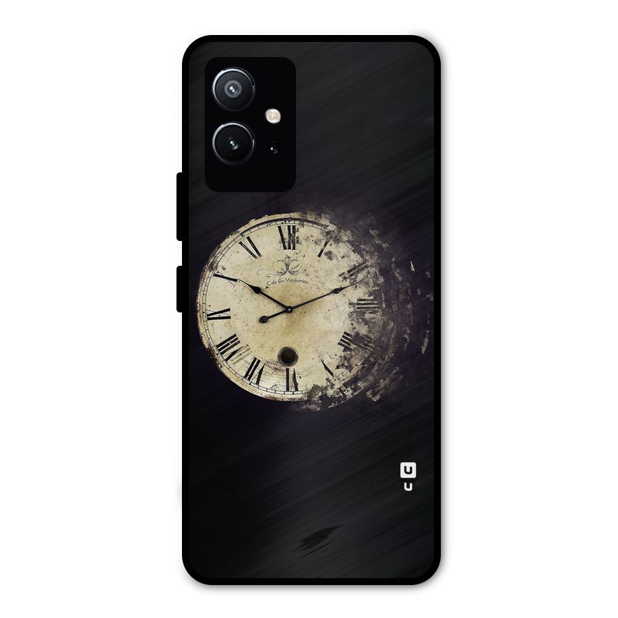 Fading Clock Metal Back Case for Vivo T1 5G