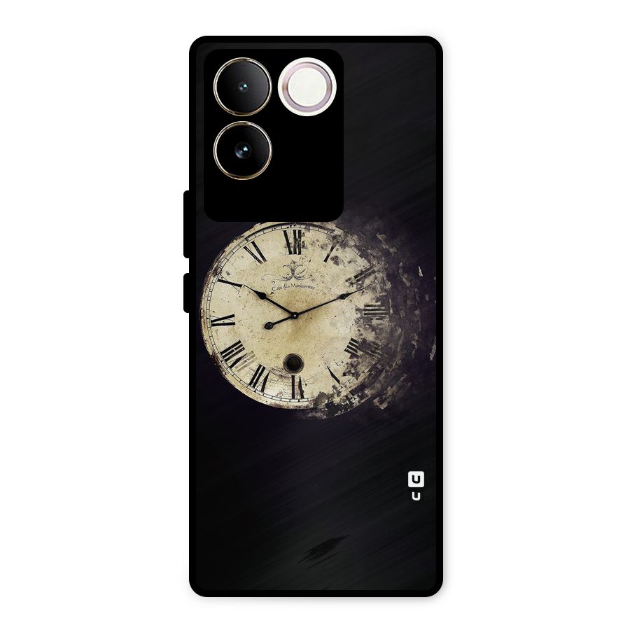 Fading Clock Metal Back Case for Vivo T2 Pro