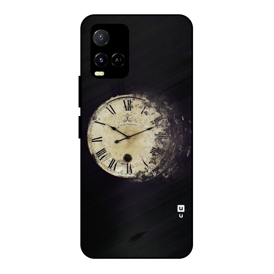 Fading Clock Metal Back Case for Vivo Y21 2021