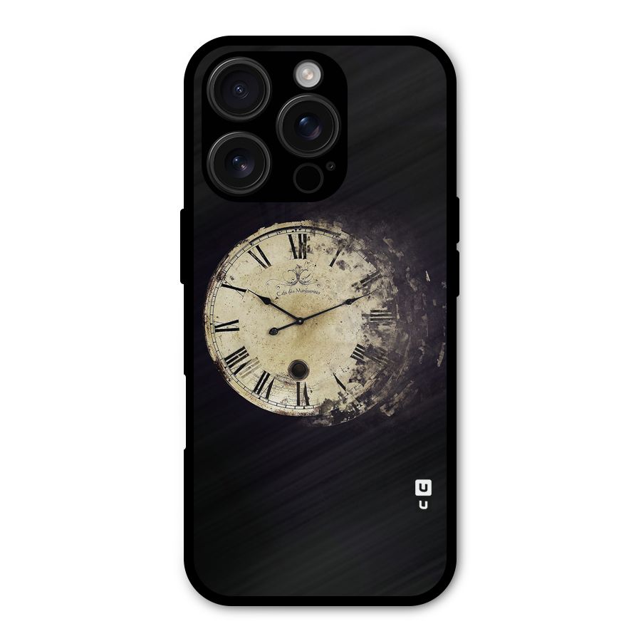 Fading Clock Metal Back Case for iPhone 16 Pro