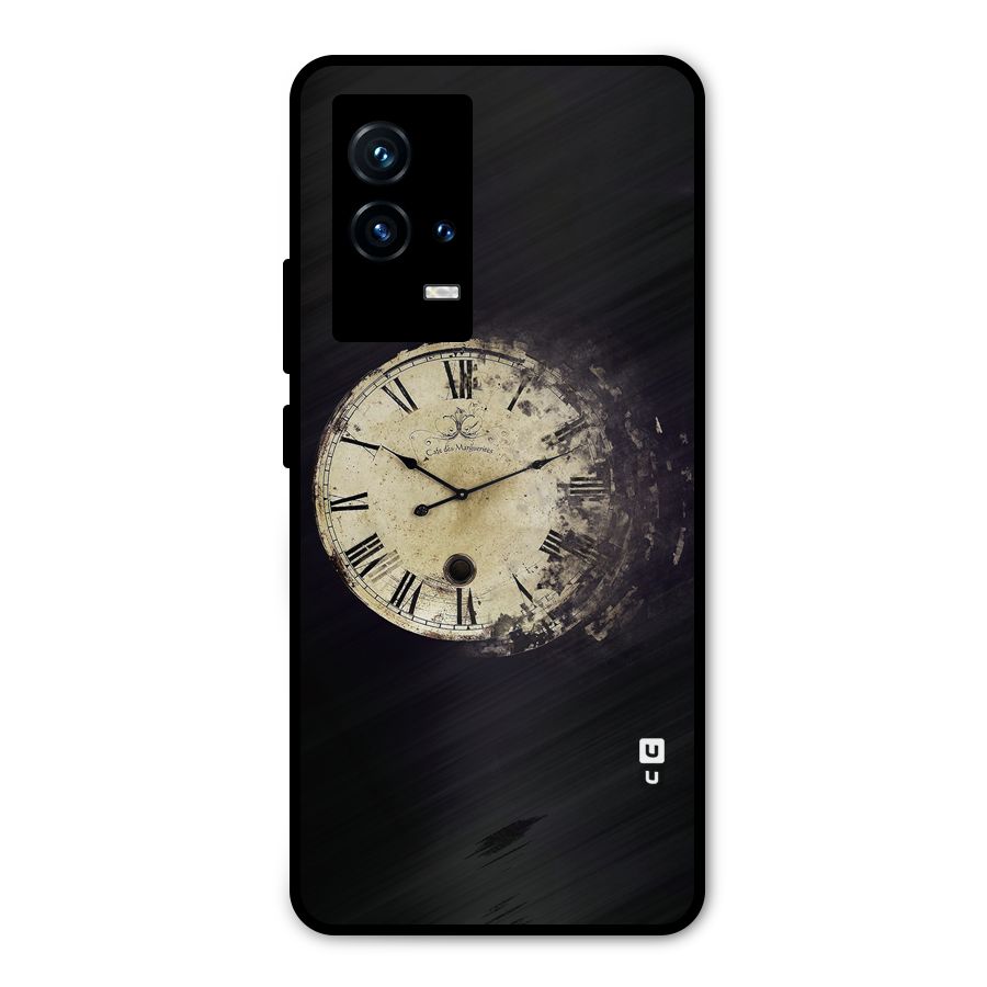 Fading Clock Metal Back Case for iQOO 9 5G