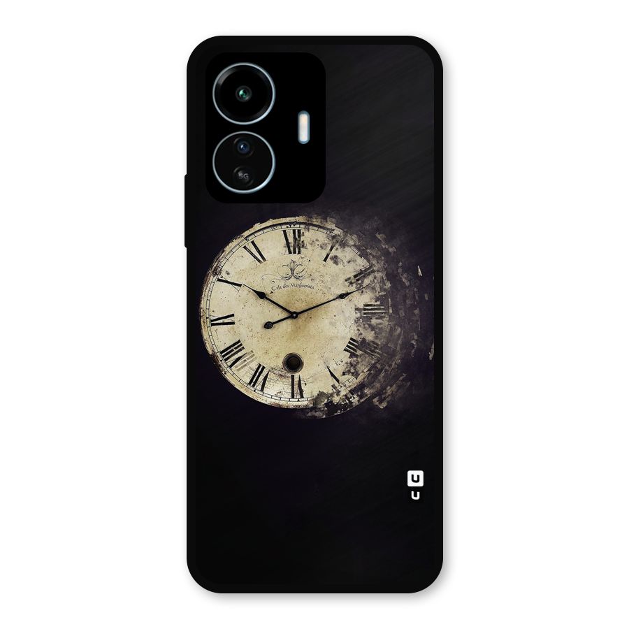 Fading Clock Metal Back Case for vivo iQOO Z6 Lite 5G