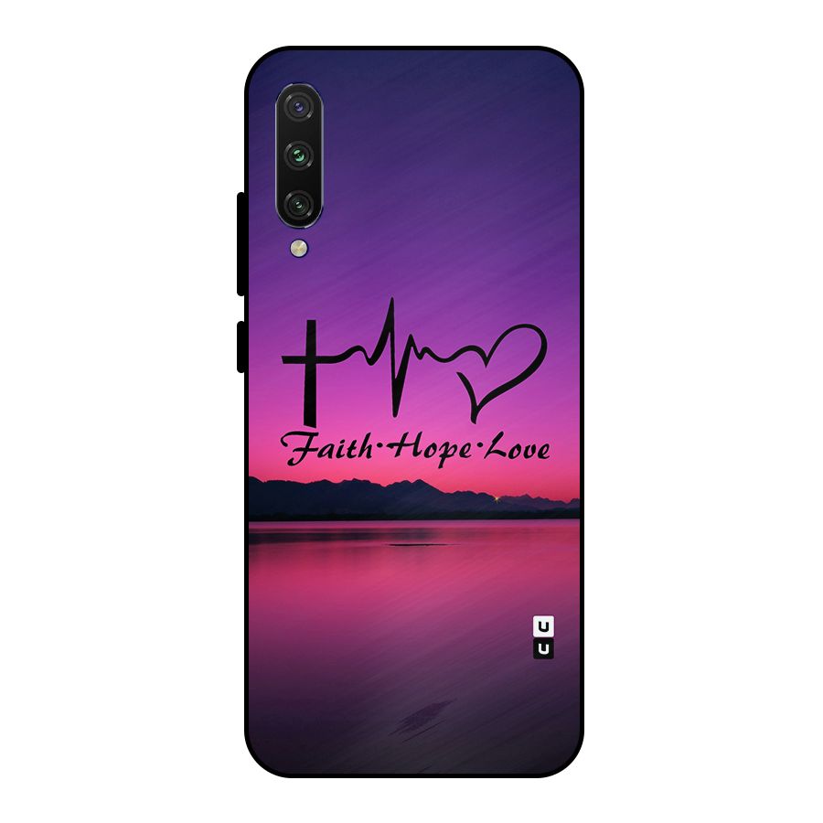 Faith Hope Love Evening Sky Metal Back Case for Mi A3