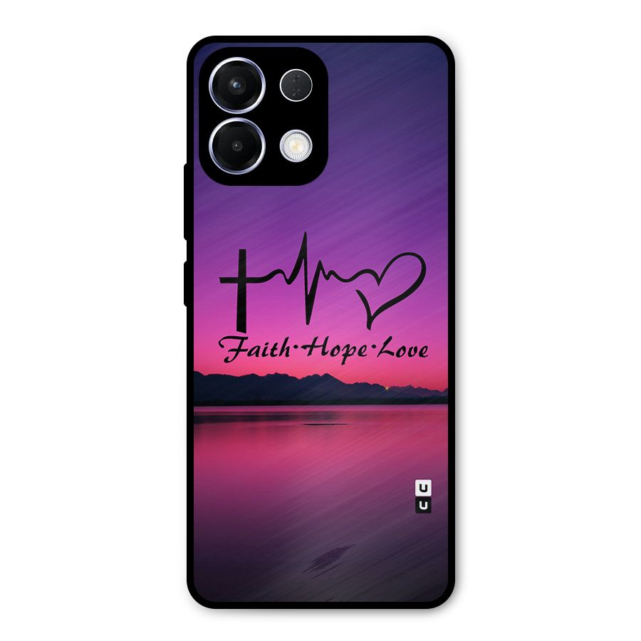 Faith Hope Love Evening Sky Metal Back Case for Oppo K13