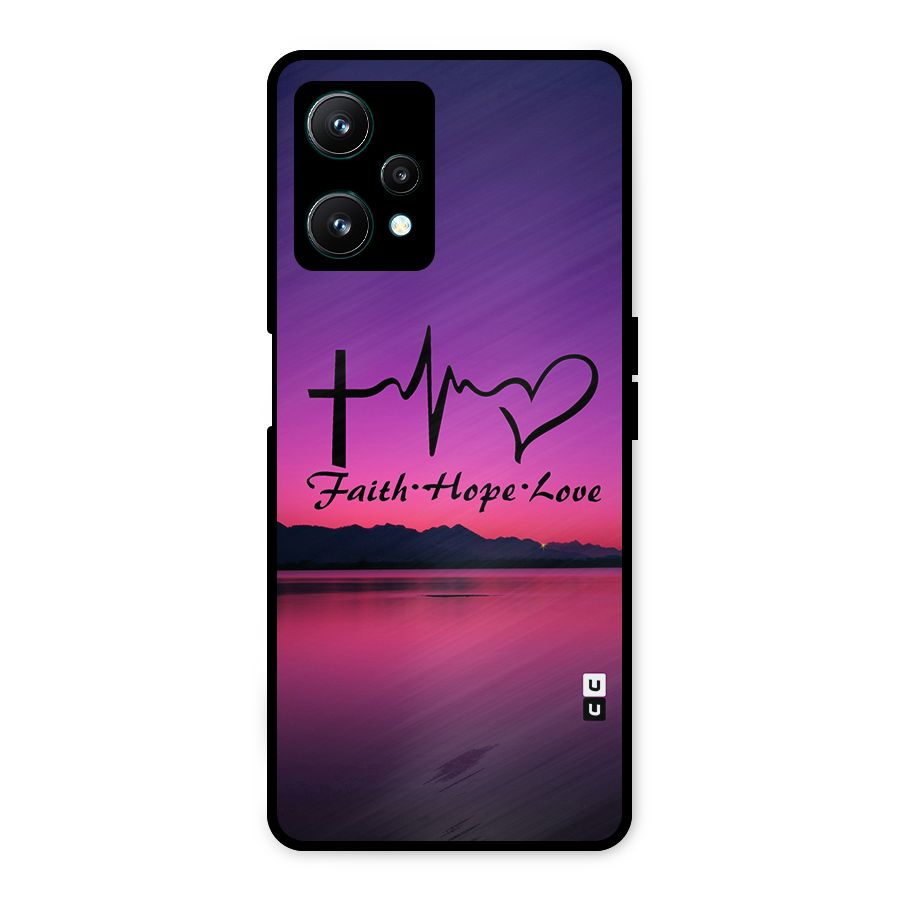 Faith Hope Love Evening Sky Metal Back Case for Realme 9 Pro 5G
