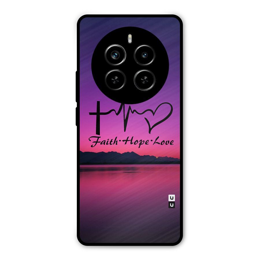 Faith Hope Love Evening Sky Metal Back Case for Realme P1 Pro