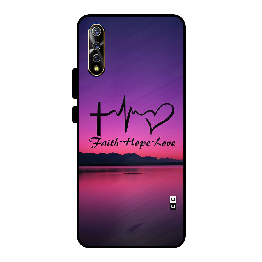 Faith Hope Love Evening Sky Metal Back Case for Vivo S1