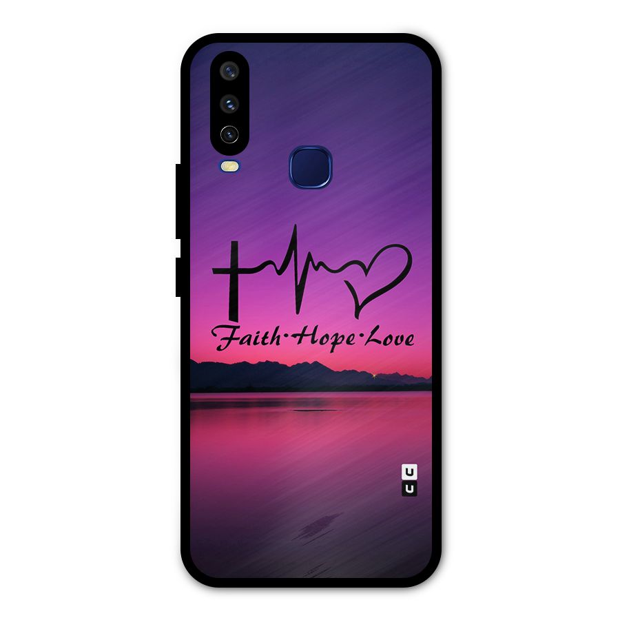 Faith Hope Love Evening Sky Metal Back Case for Vivo V17
