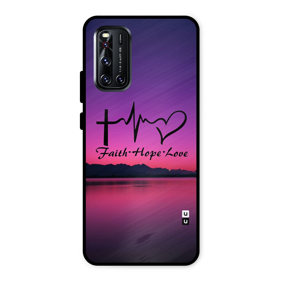 Faith Hope Love Evening Sky Metal Back Case for Vivo V19