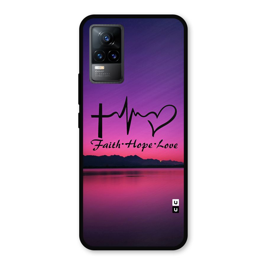 Faith Hope Love Evening Sky Metal Back Case for Vivo Y73