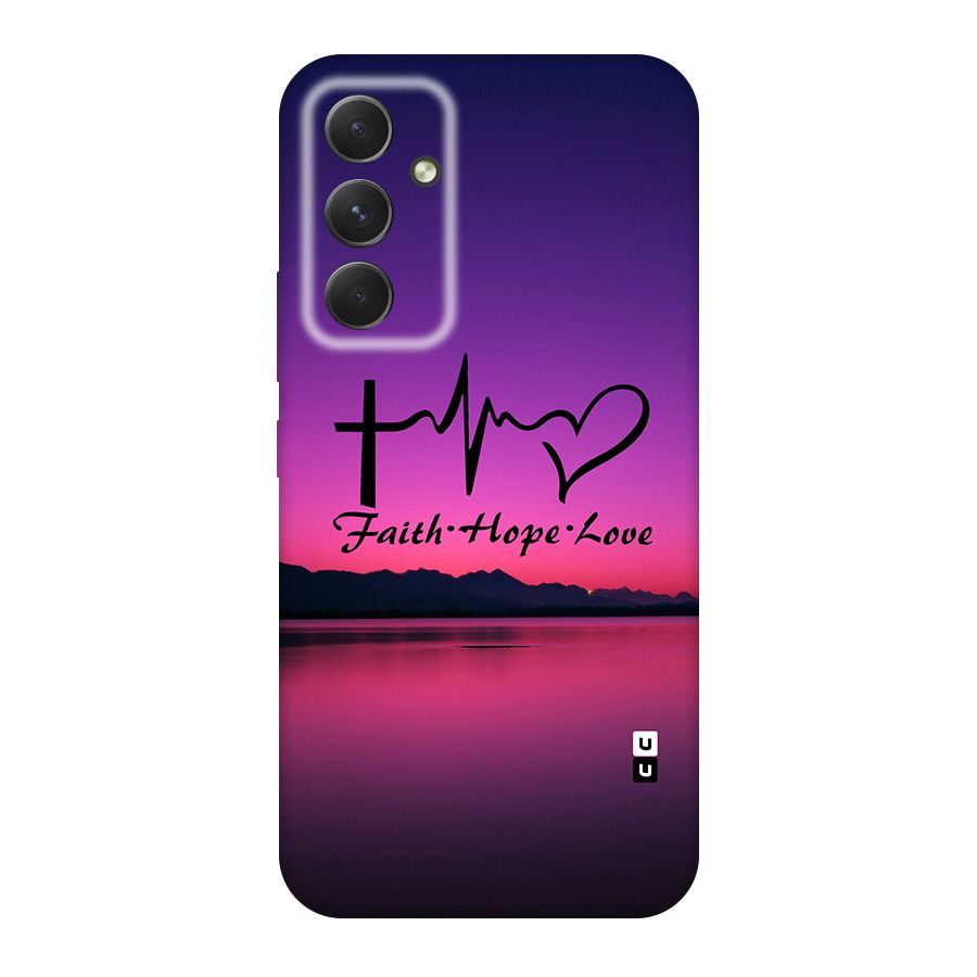 Faith Hope Love Evening Sky Original Polycarbonate Back Case for Galaxy A54
