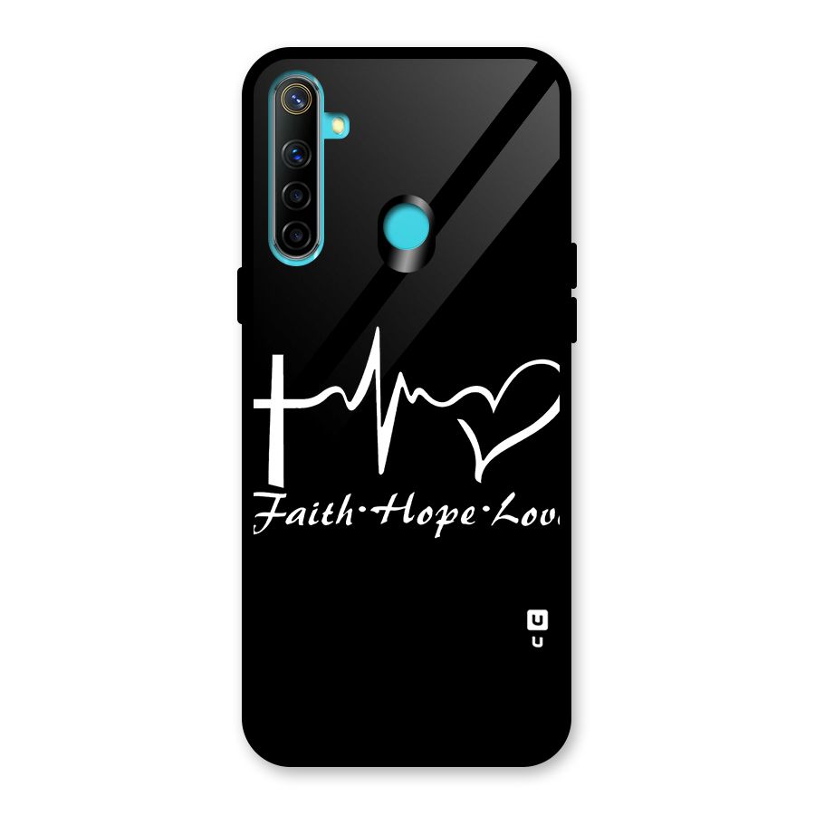 Faith Hope Love Heart Sign Glass Back Case for Realme Narzo 10