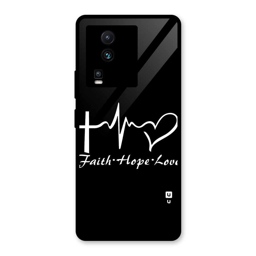 Faith Hope Love Heart Sign Glass Back Case for Vivo iQOO Neo 7 Pro