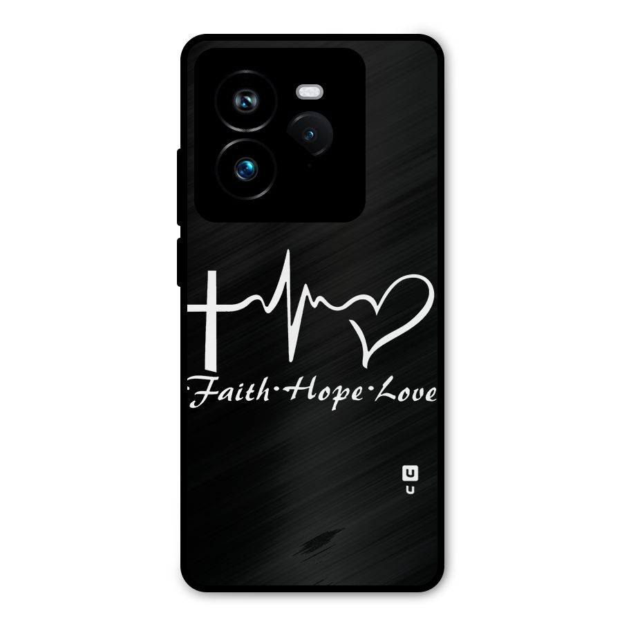 Faith Hope Love Heart Sign Metal Back Case for Realme GT 7 Pro
