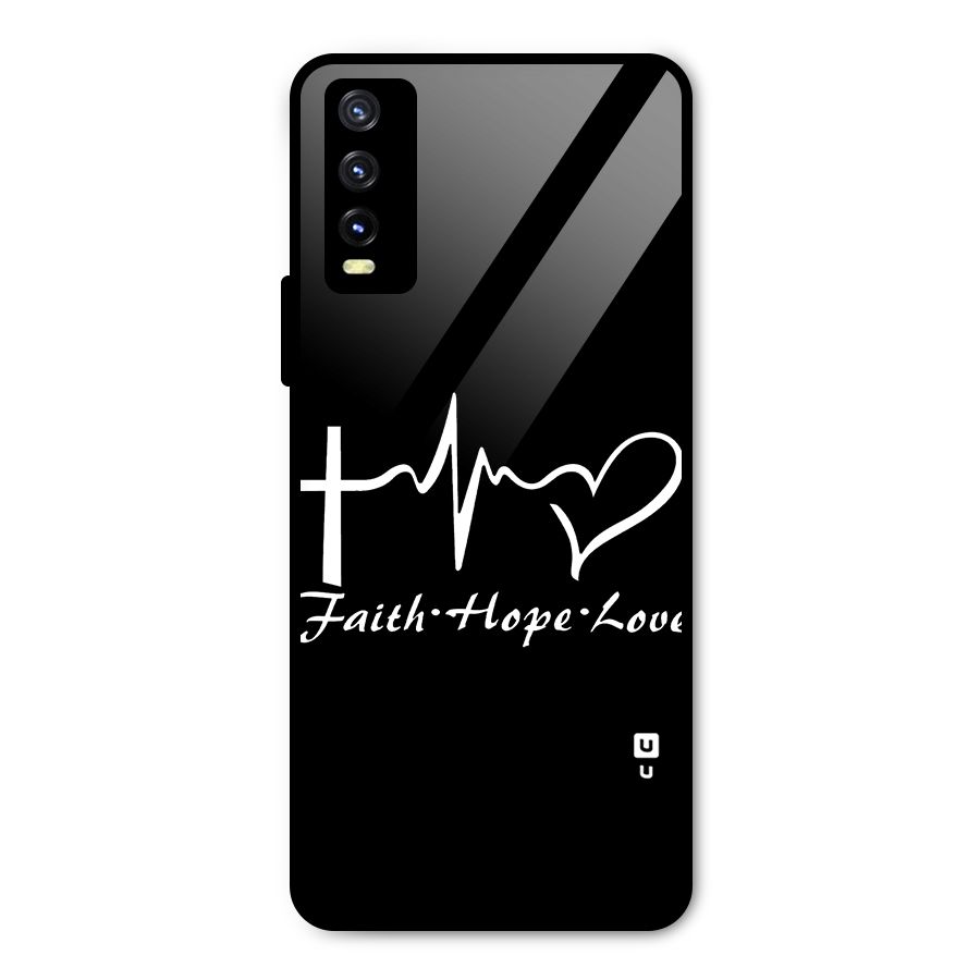 Faith Hope Love Heart Sign Metal Back Case for Vivo Y20