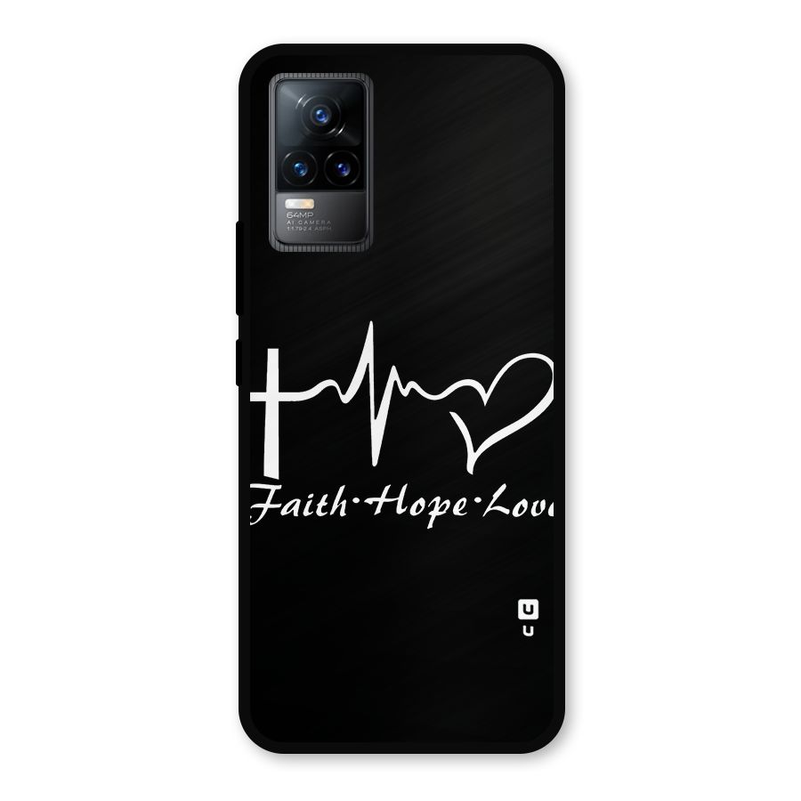 Faith Hope Love Heart Sign Metal Back Case for Vivo Y73