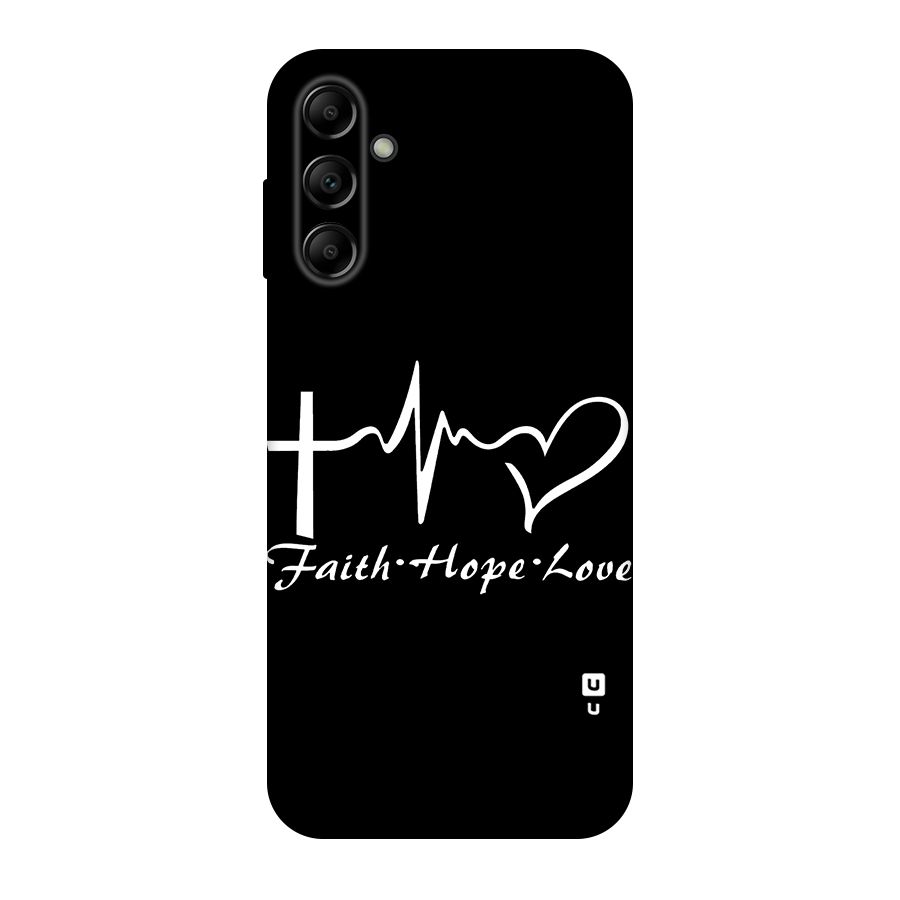 Faith Hope Love Heart Sign Original Polycarbonate Back Case for Galaxy A14 5G