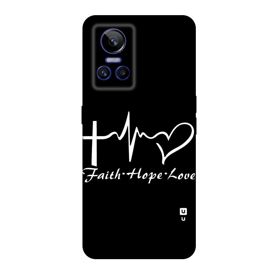 Faith Hope Love Heart Sign Original Polycarbonate Back Case for Realme GT Neo 3