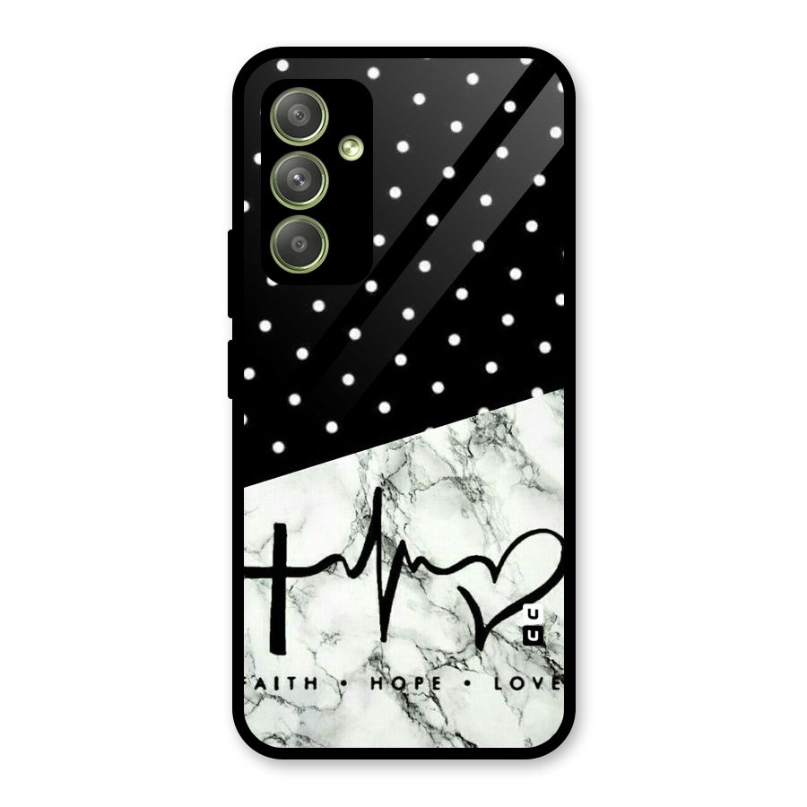 Faith Love Glass Back Case for Galaxy A54