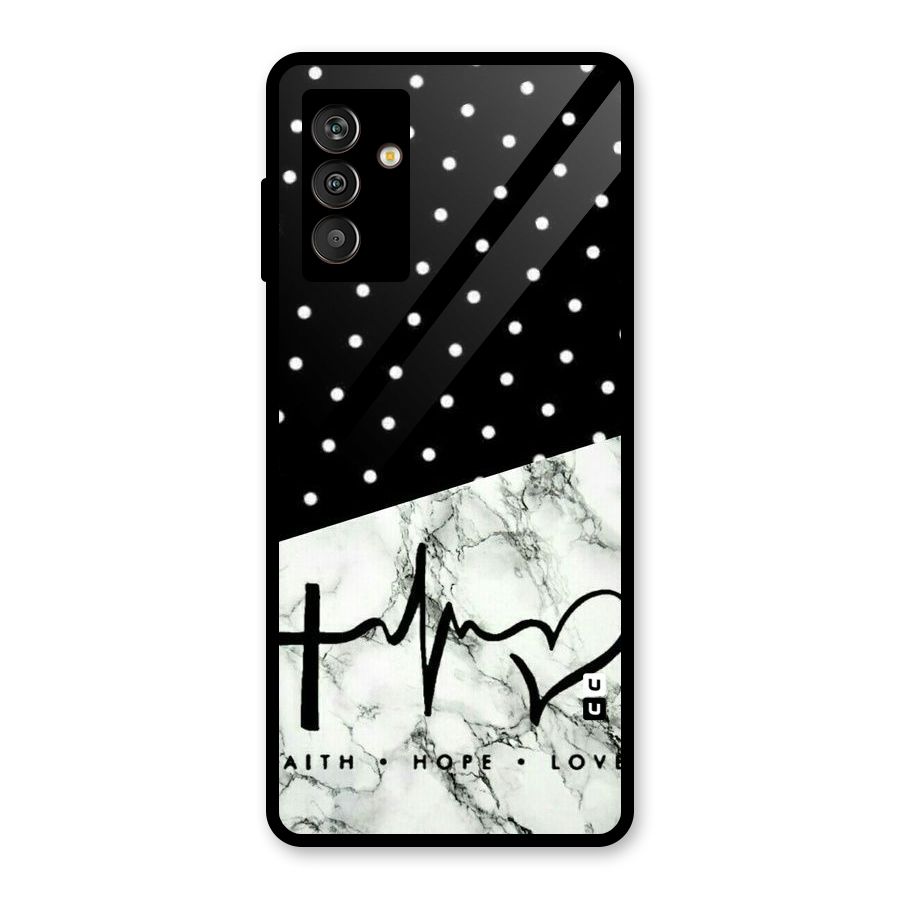 Faith Love Glass Back Case for Galaxy M13