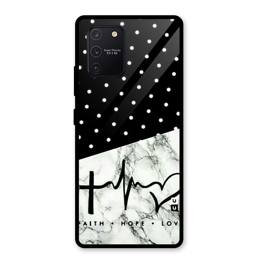 Faith Love Glass Back Case for Galaxy S10 Lite