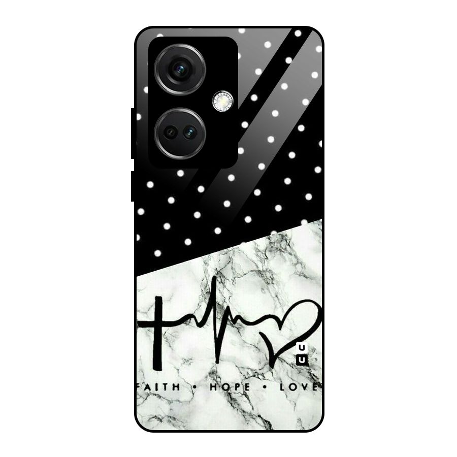 Faith Love Glass Back Case for OnePlus Nord CE 3 5G