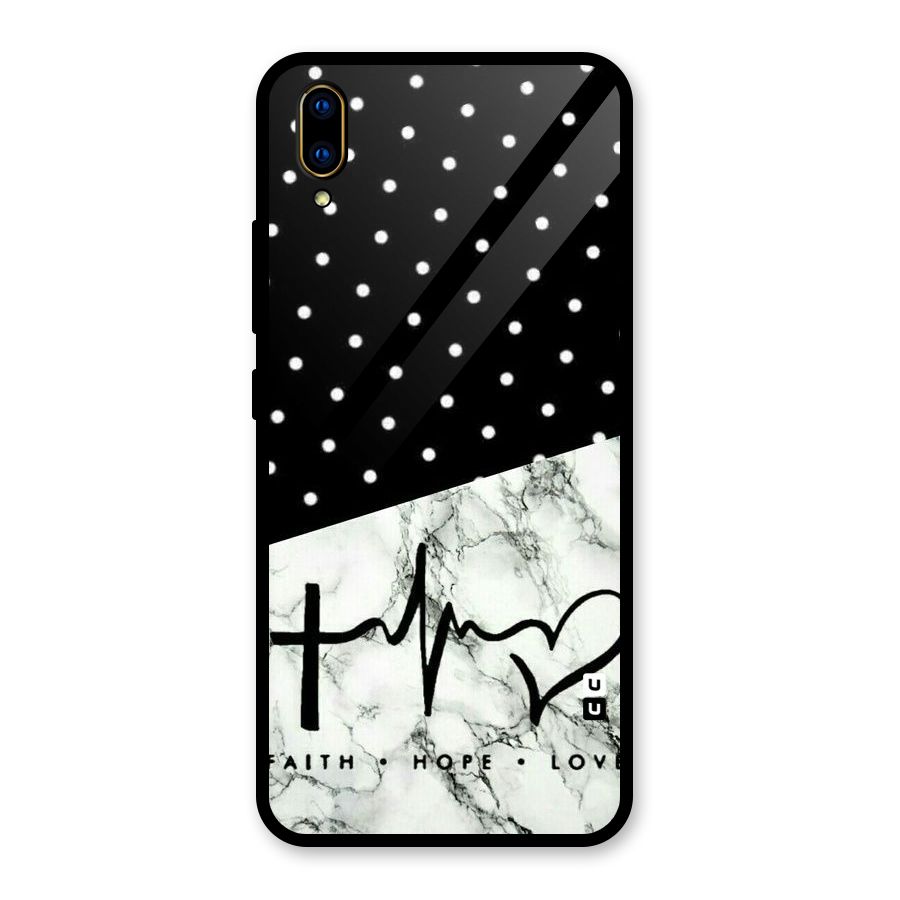 Faith Love Glass Back Case for Vivo V11 Pro