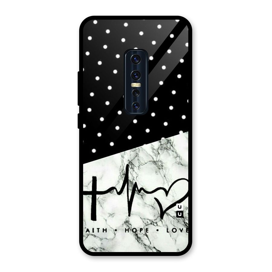 Faith Love Glass Back Case for Vivo V17 Pro