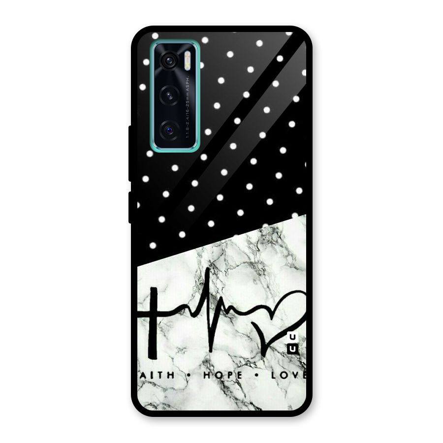 Faith Love Glass Back Case for Vivo V20 SE