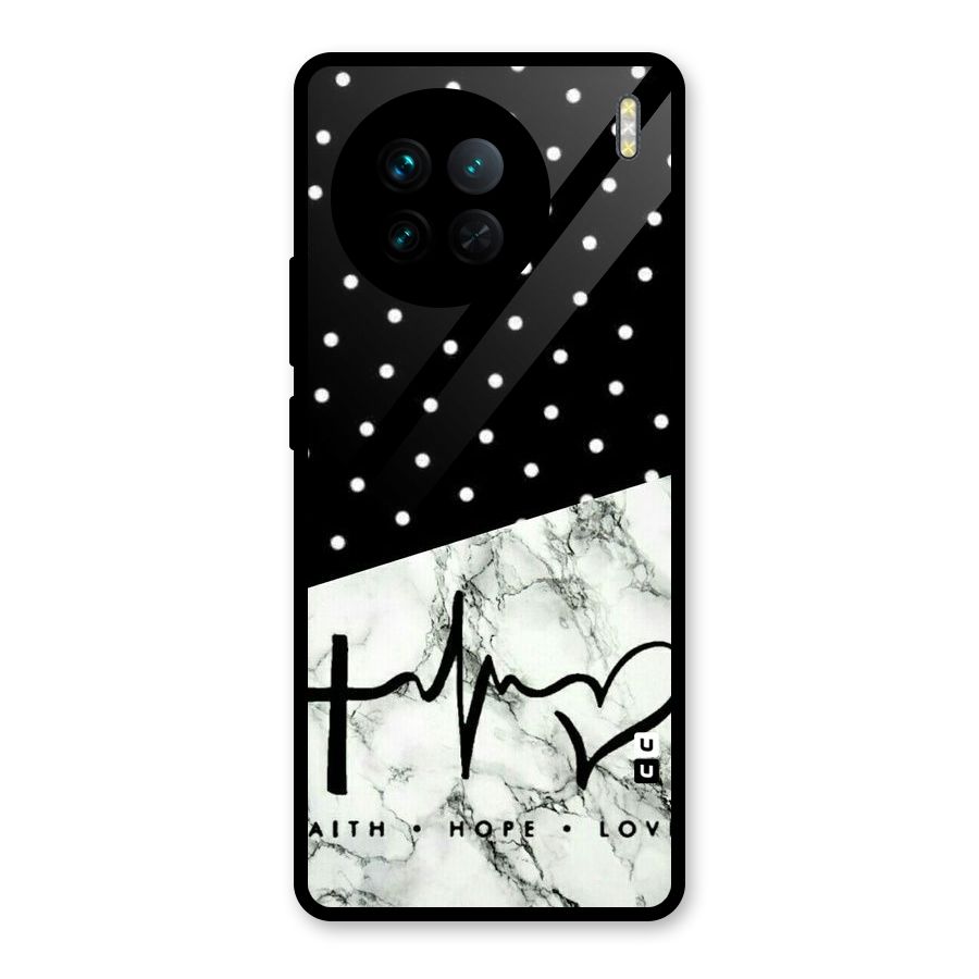 Faith Love Glass Back Case for Vivo X90