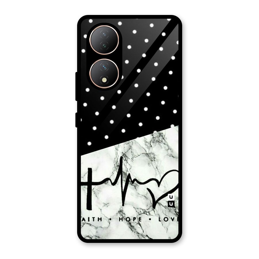 Faith Love Glass Back Case for Vivo Y100A