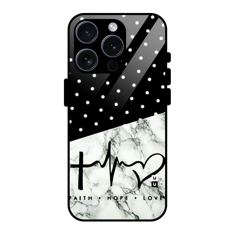 Faith Love Glass Back Case for iPhone 15 Pro