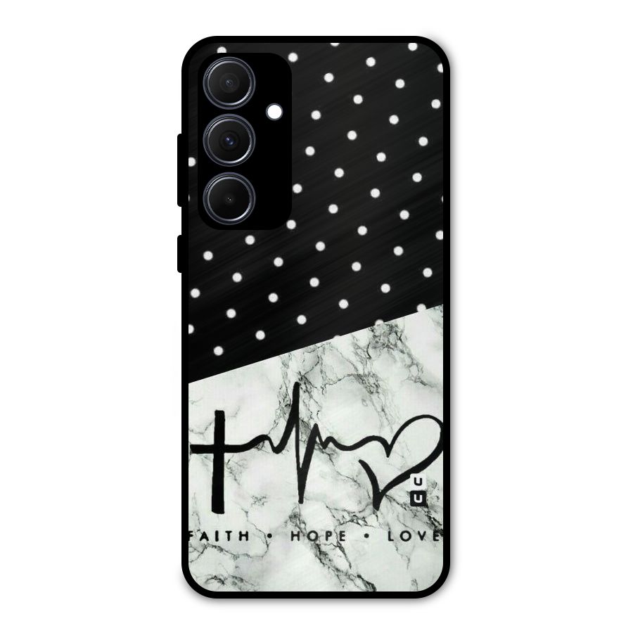 Faith Love Metal Back Case for Galaxy A35