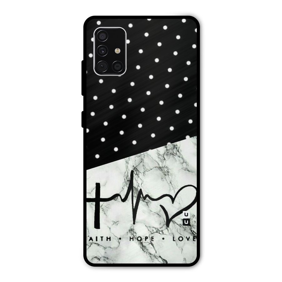 Faith Love Metal Back Case for Galaxy A51