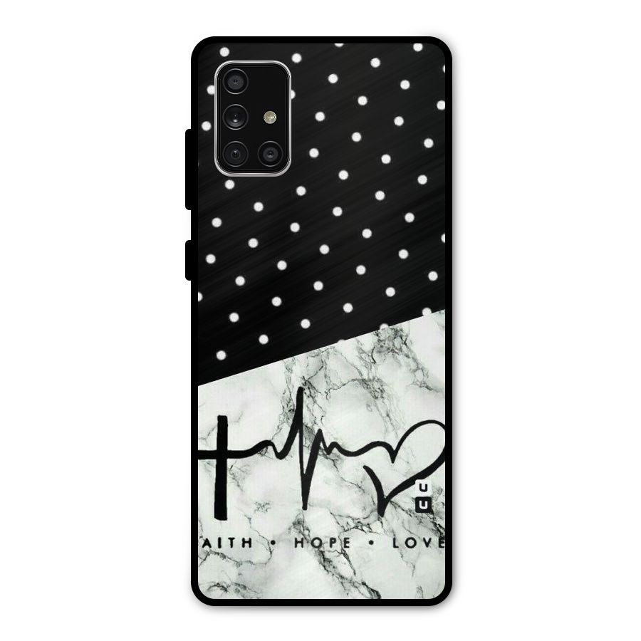 Faith Love Metal Back Case for Galaxy A71