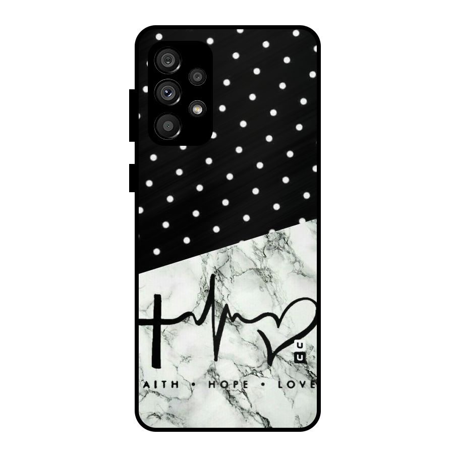 Faith Love Metal Back Case for Galaxy A73 5G