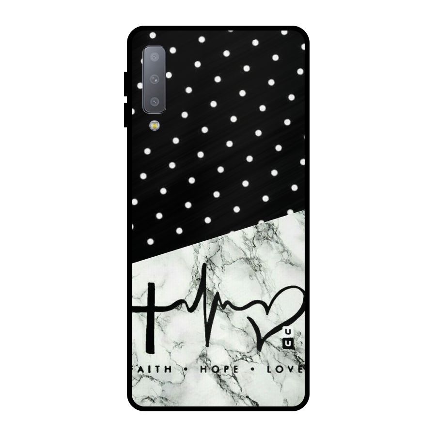 Faith Love Metal Back Case for Galaxy A7 (2018)